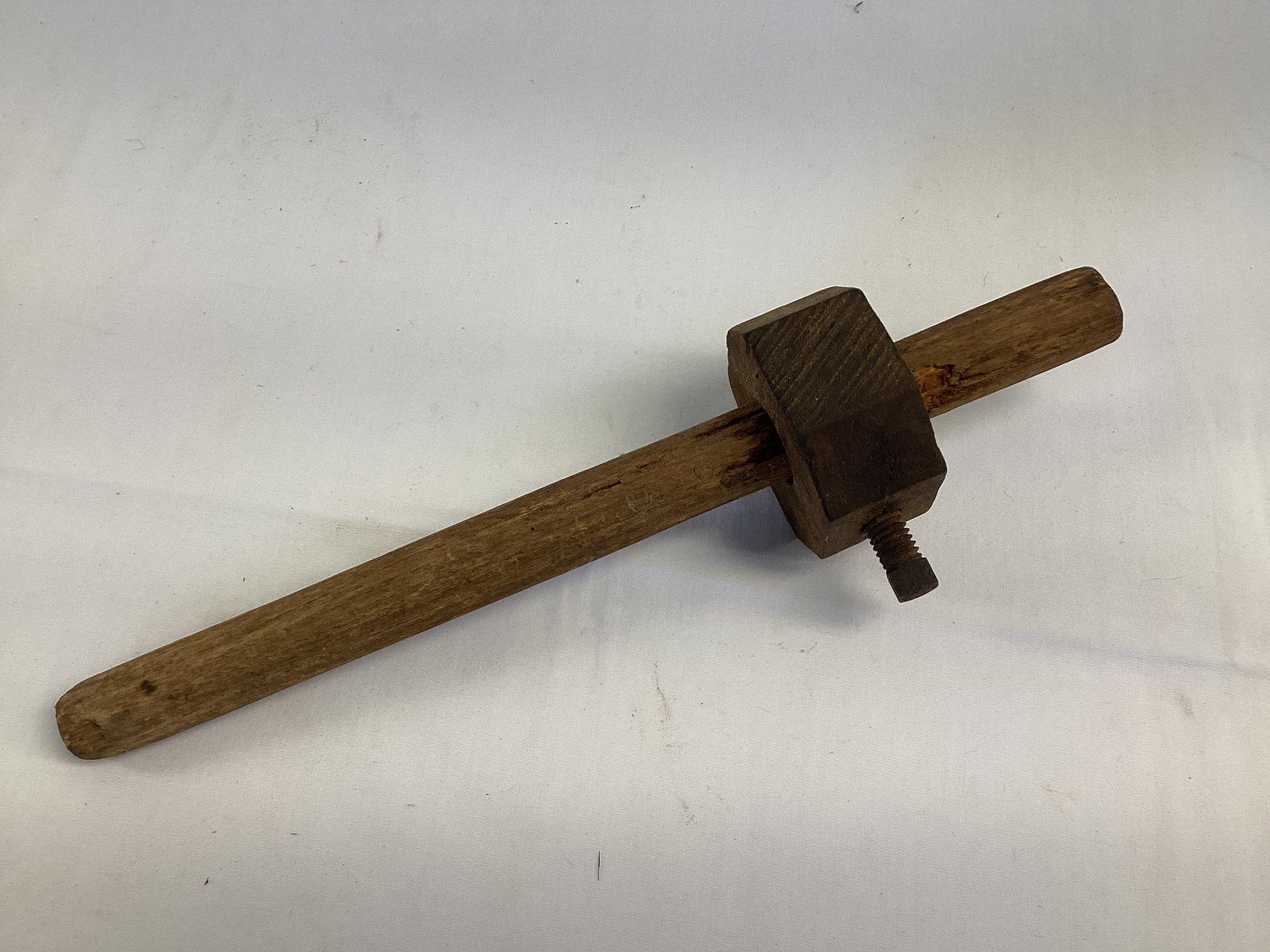 Antique Wood Depth Gauge: 10 1/4" long 