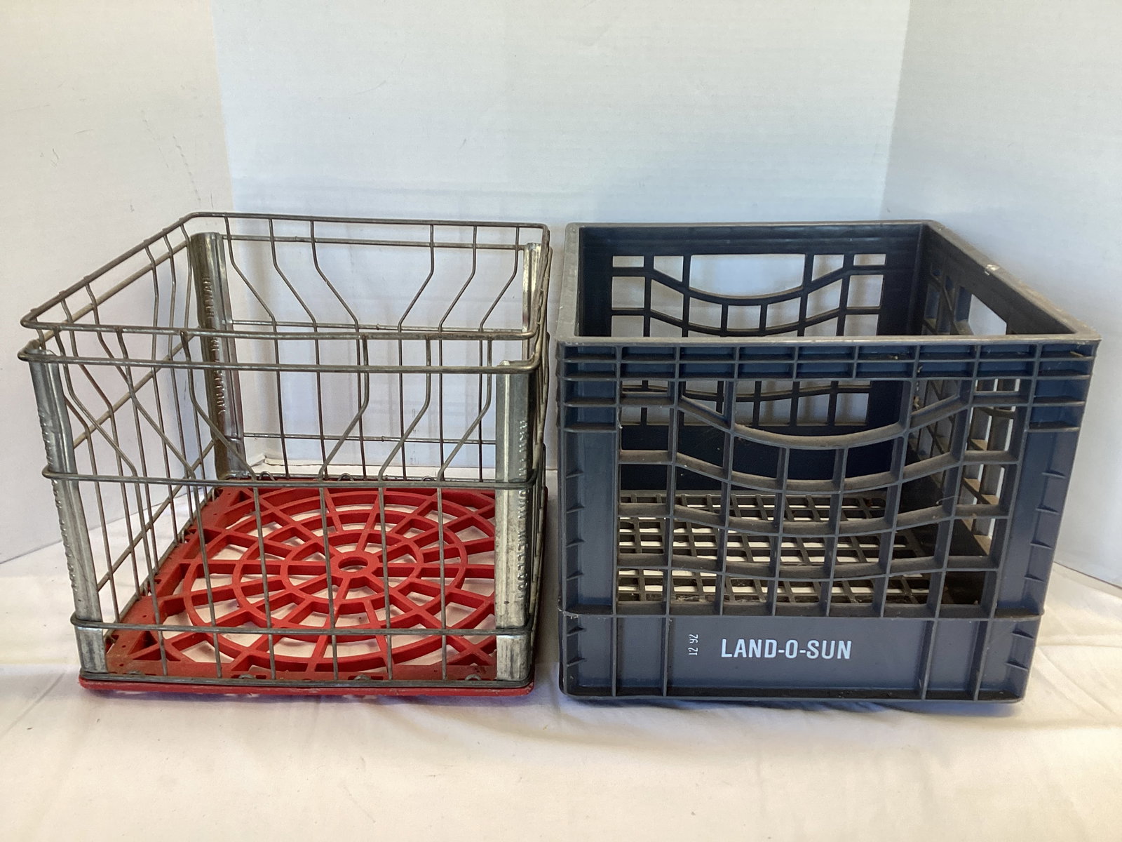 Two Milk Crates: shipping unavailable for this lot 