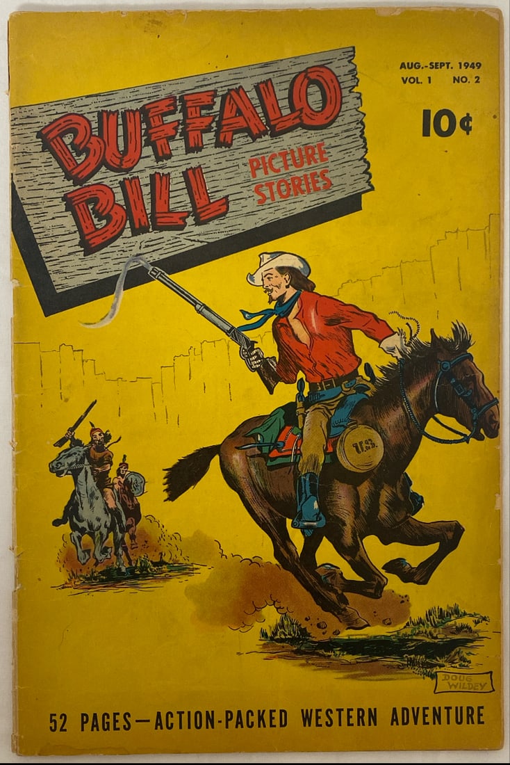Buffalo Bill Picture Stories 2 Comic Book: 1949, please preview and see all photos for condition 
