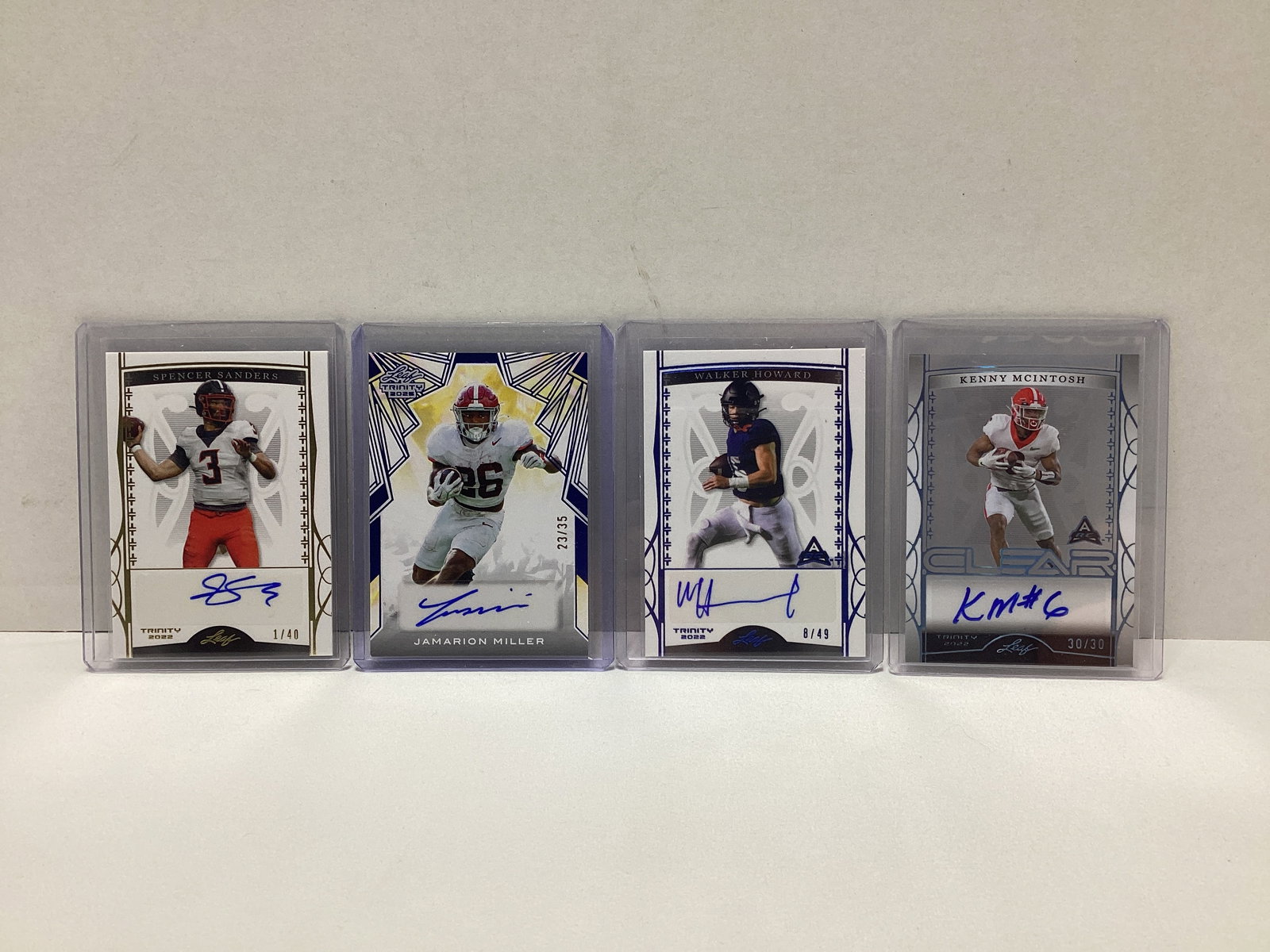 Four Leaf Trinity Autograph Football Cards (1 of 5)