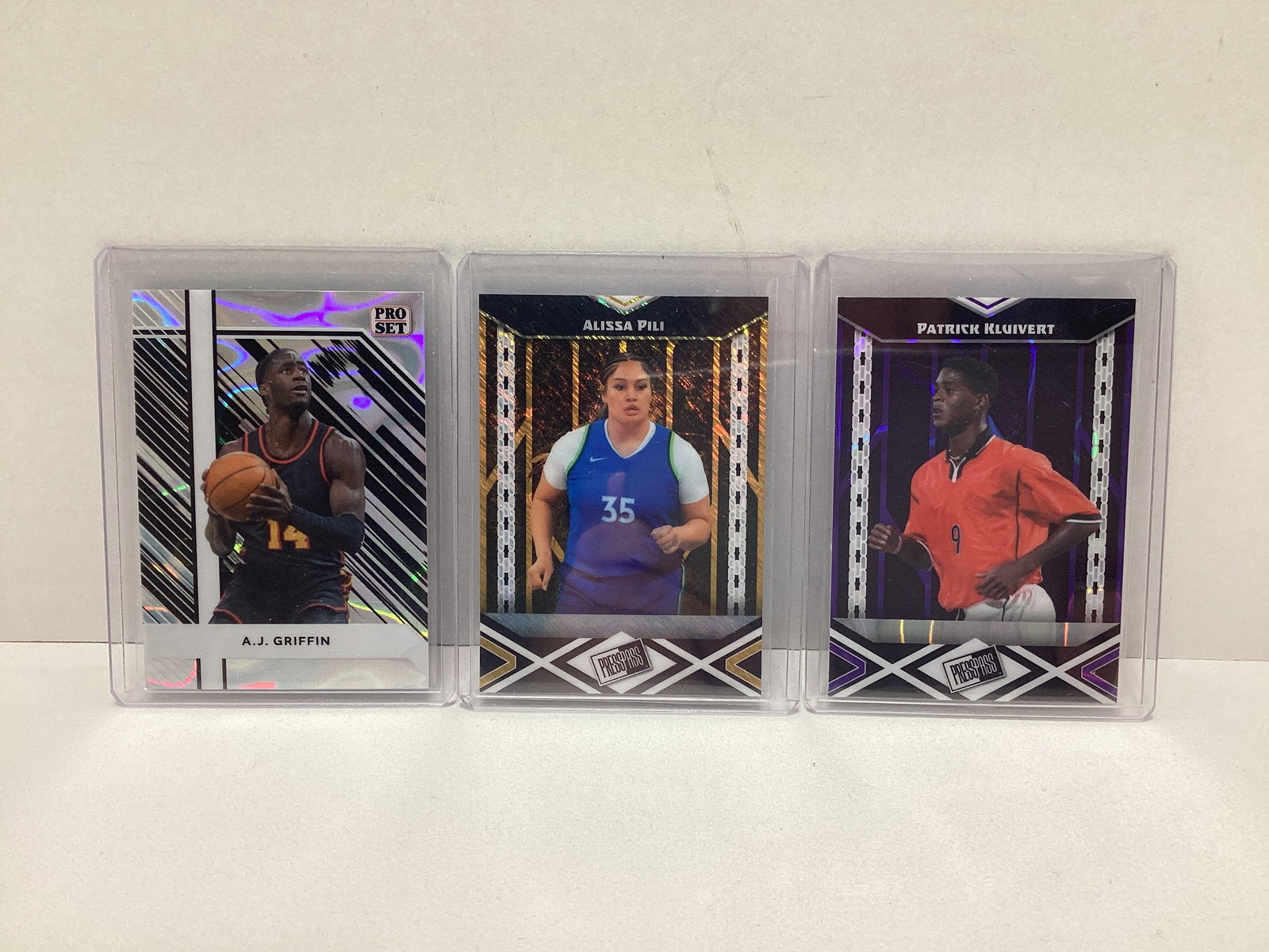 Three 1 of 1 Leaf Basketball Cards (1 of 2)