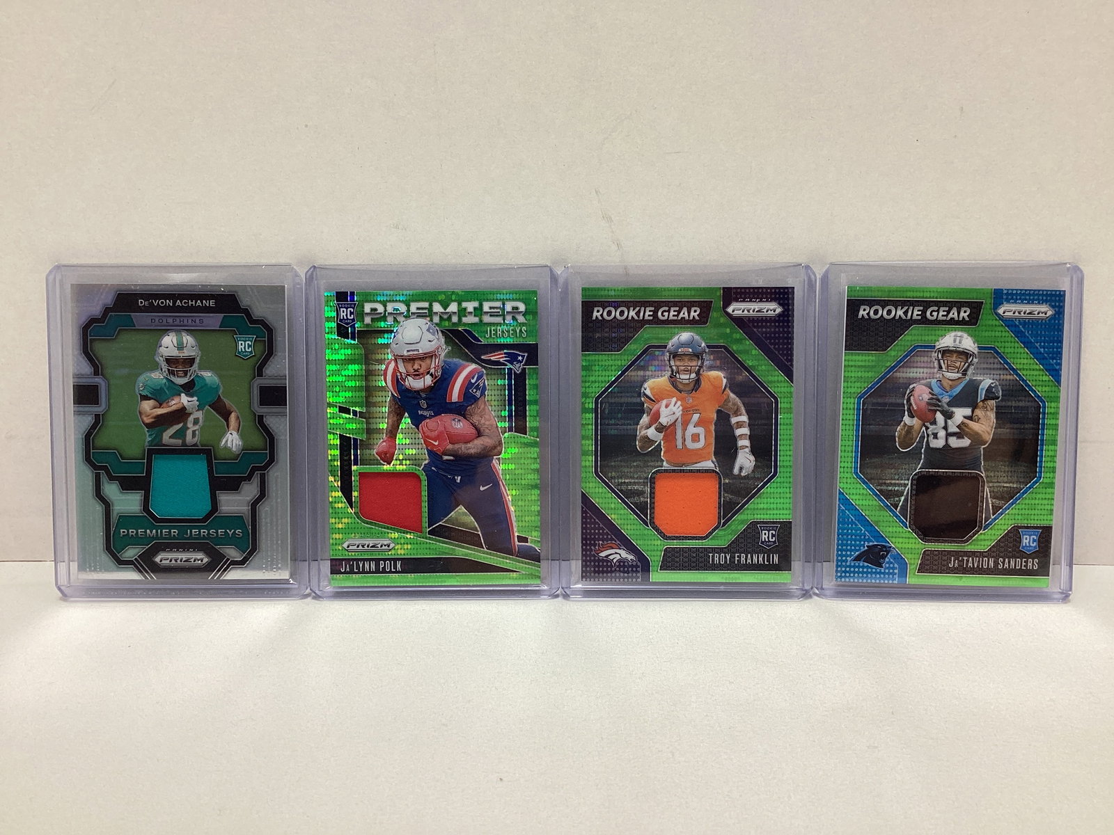 Four Panini Prizm Material Football Cards (1 of 5)