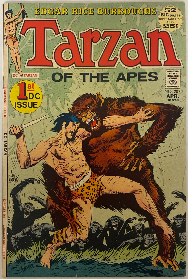 Tarzan of the Apes 207 DC Comic Book: 1972, please preview and see all photos for condition
