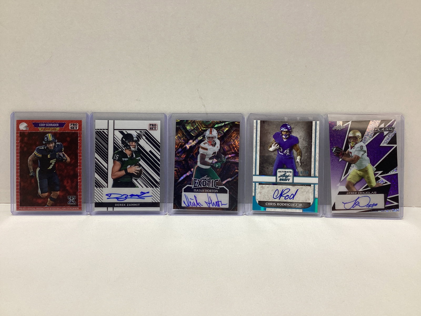 Five Leaf Autograph Football Cards (1 of 5)
