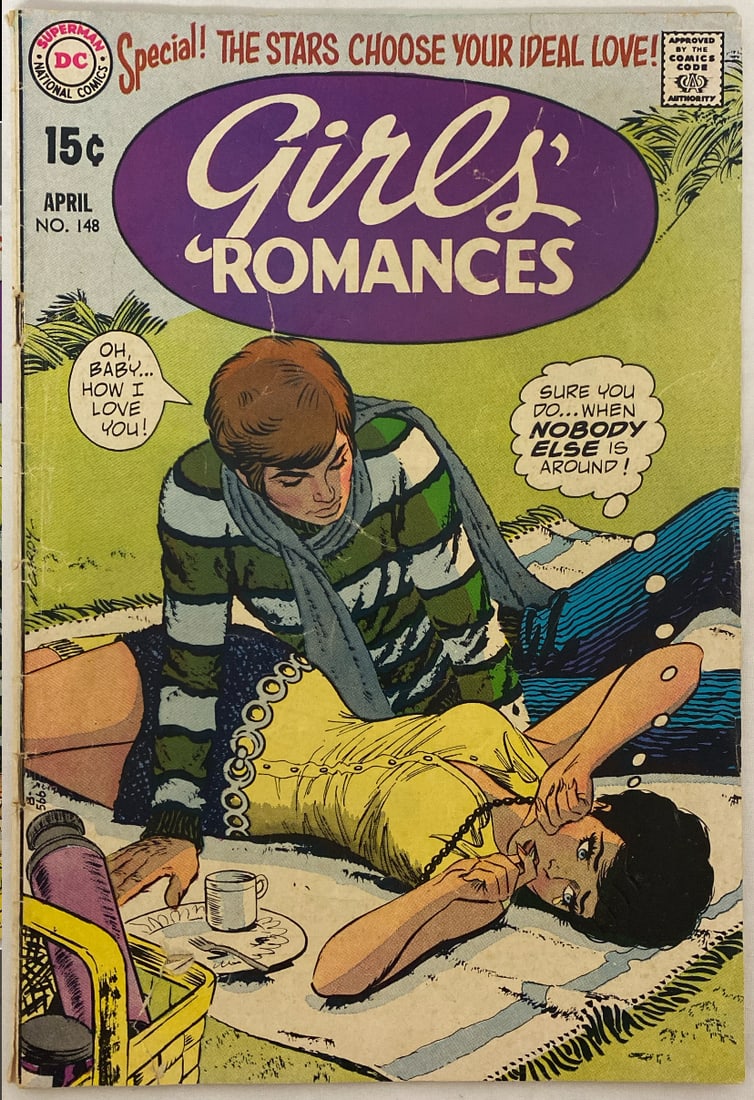 Girls' Romances 148 DC Comic Book: 1970, please preview and see all photos for condition