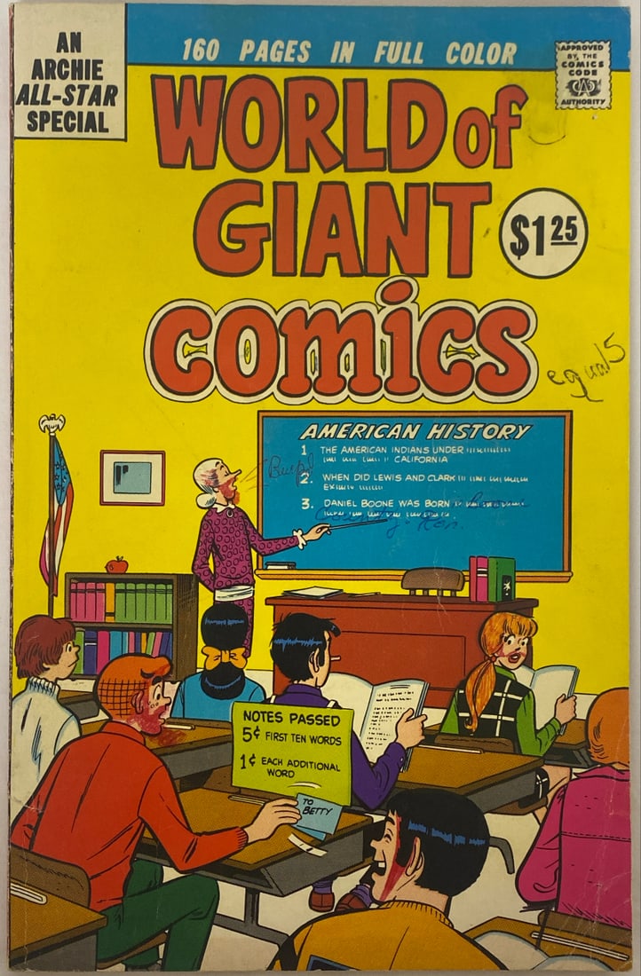 World of Giant Comics 77 Archie Comic Book: 1975, please preview and see all photos for condition