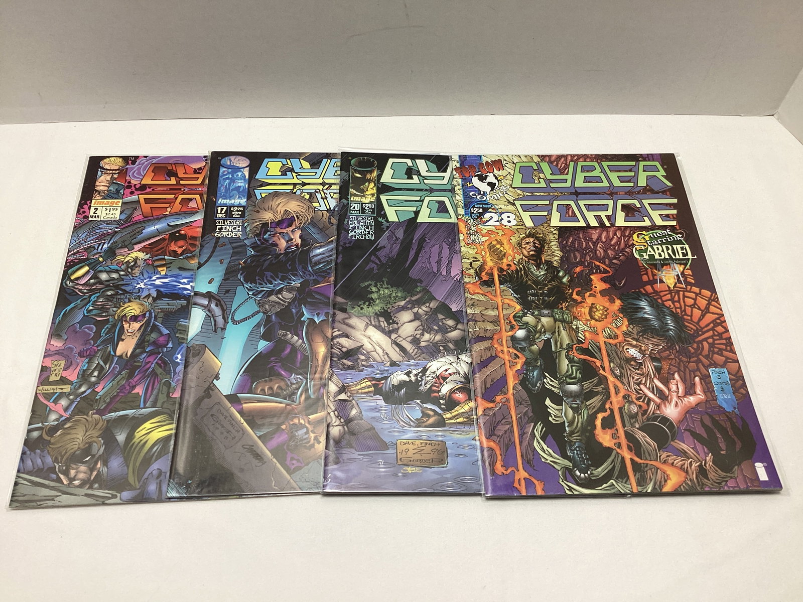 Four Cyber Force Image Comic Books: .