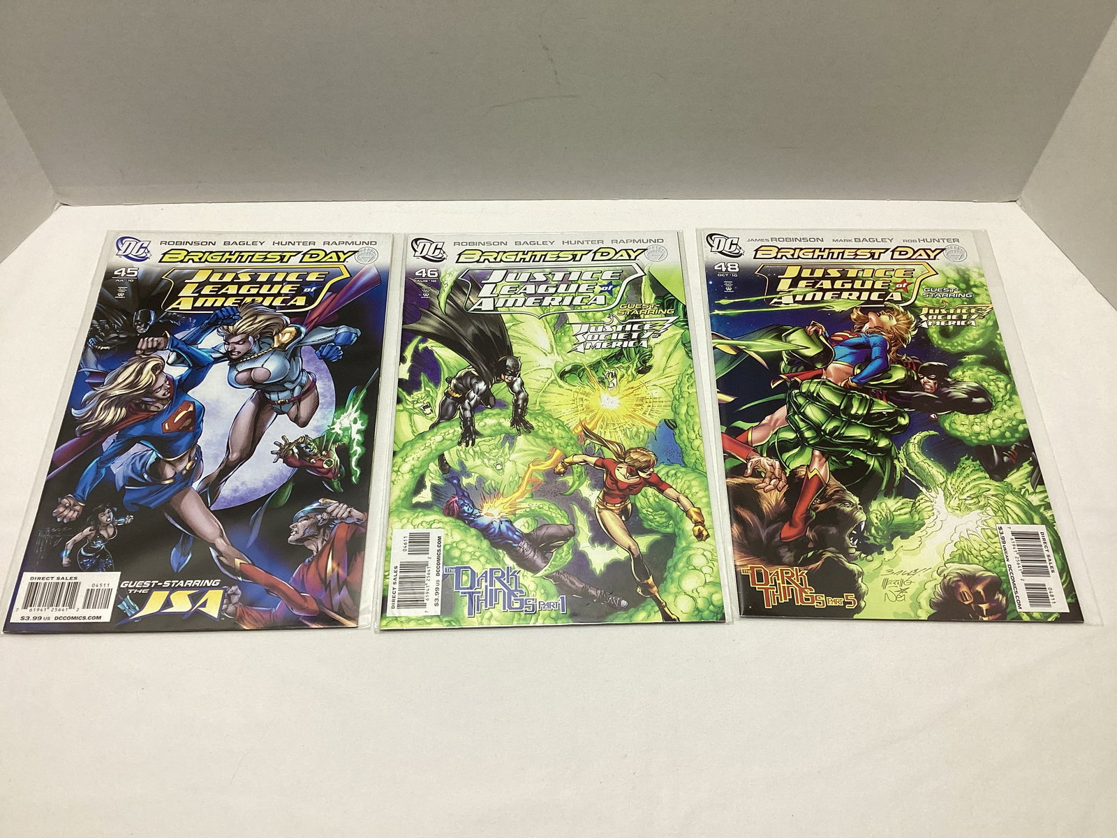 Four Justice League of America DC Comic Books: .