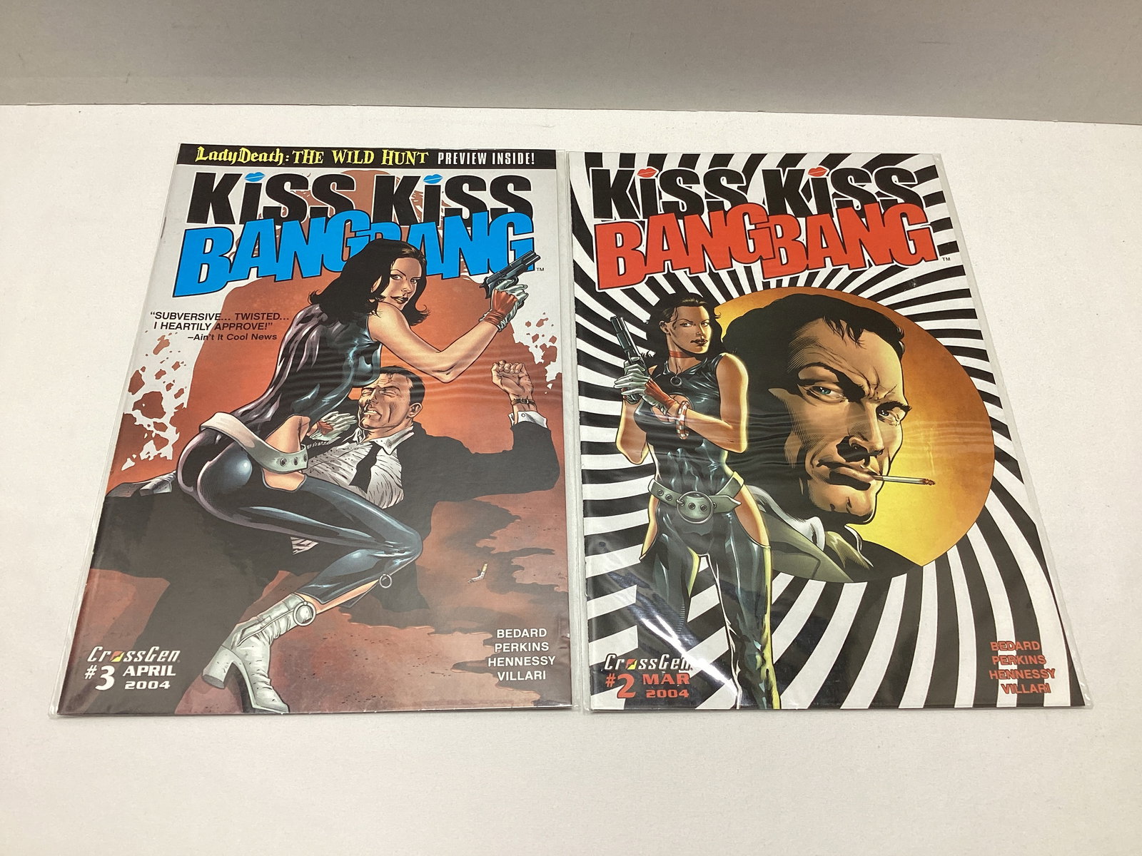 Two Kiss Kiss Bang Bang CrossGen Comic Books: .