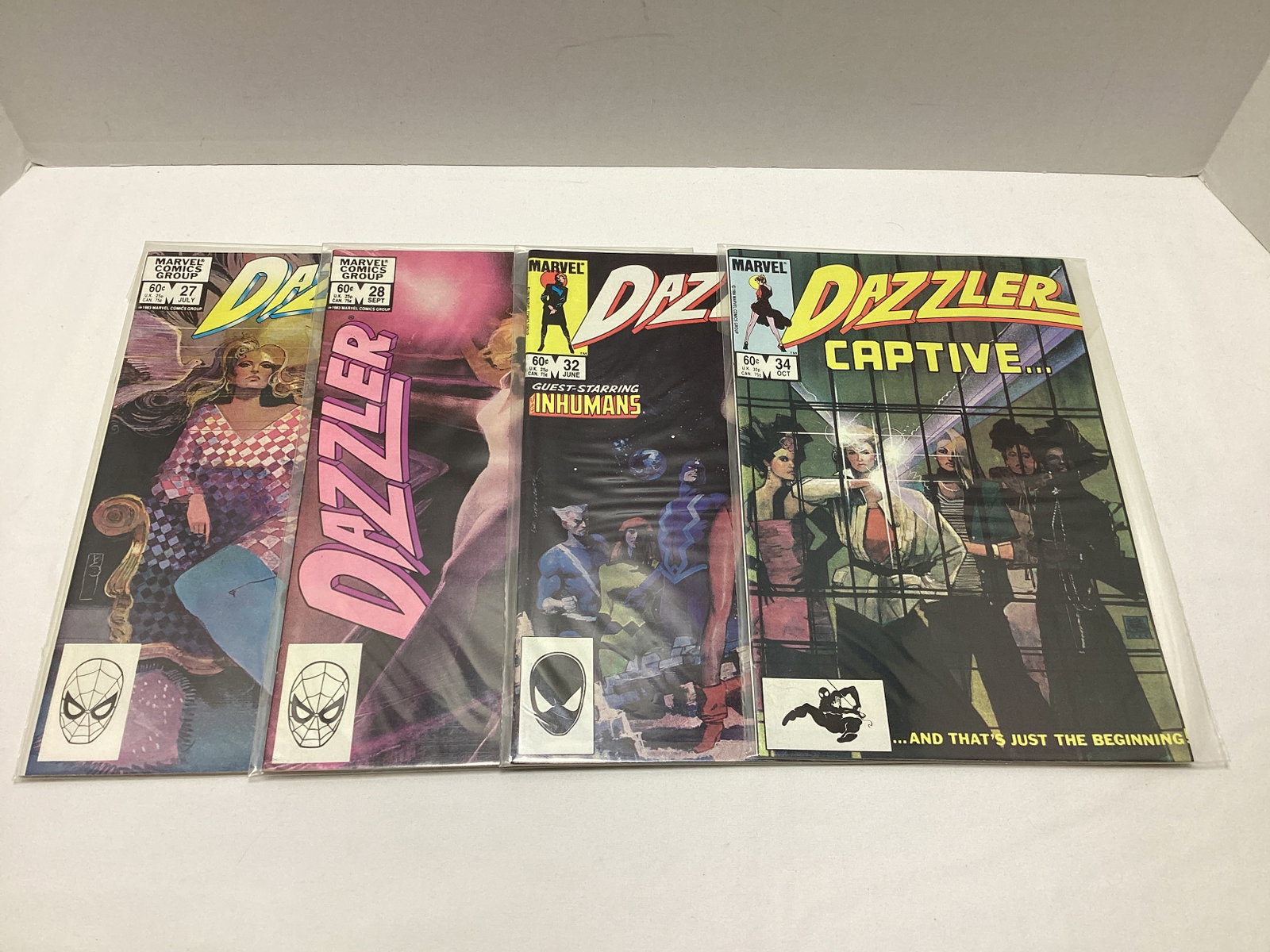 Four Dazzler Marvel Comic Books: .