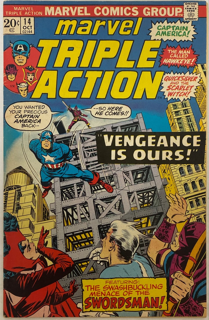Marvel Triple Action 14 Marvel Comic Book: 1973, please preview and see all photos for condition