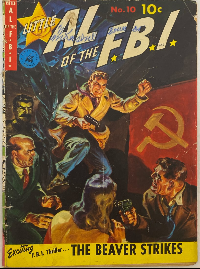 Little Al of the FBI 10 Ziff Davis Comic Book: 1950, please preview and see all photos for condition
