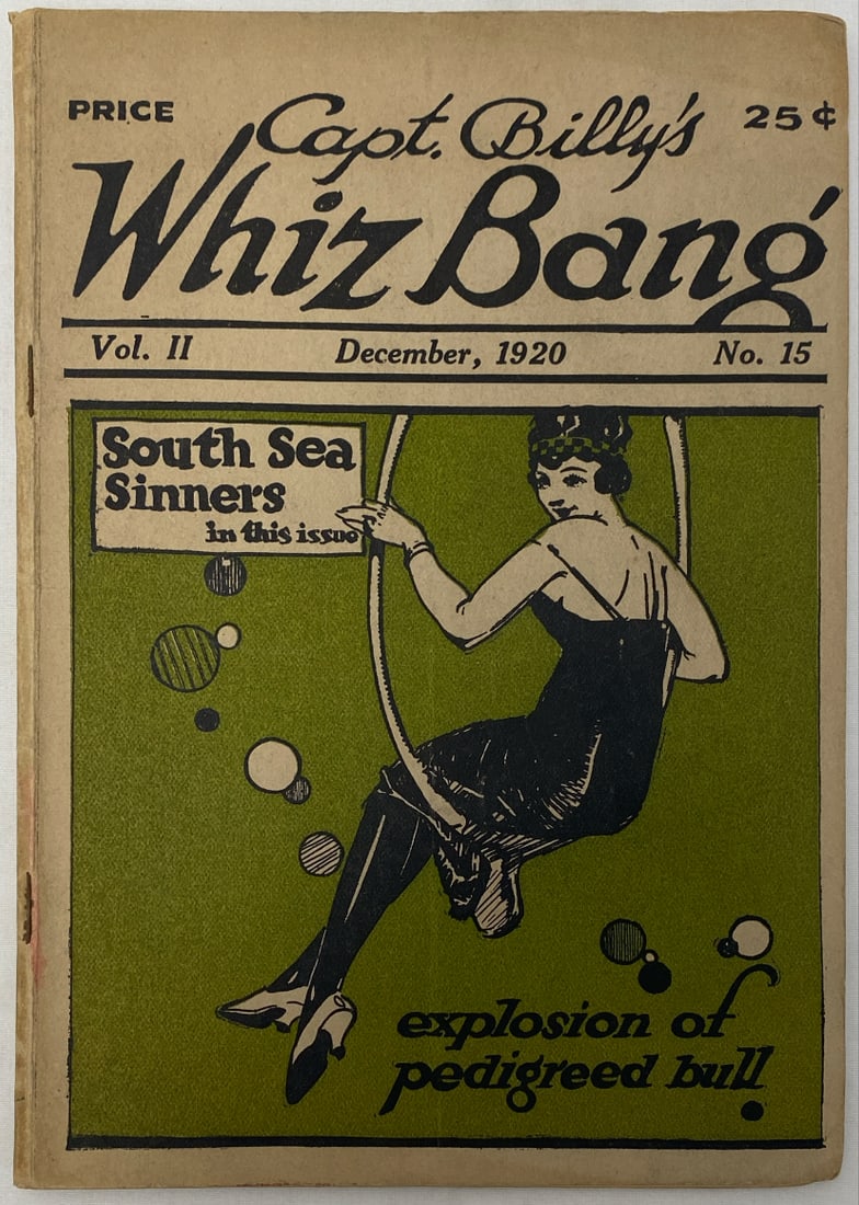 Captain Billy's Whiz Bang Vol. 2 Issue 15: 1920, please preview and see all photos for condition