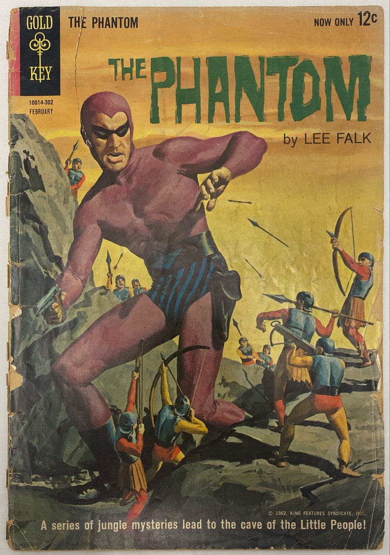 The Phantom 2 Gold Key Comic Book: 1963, book torn in half, please preview and see all photos for condition