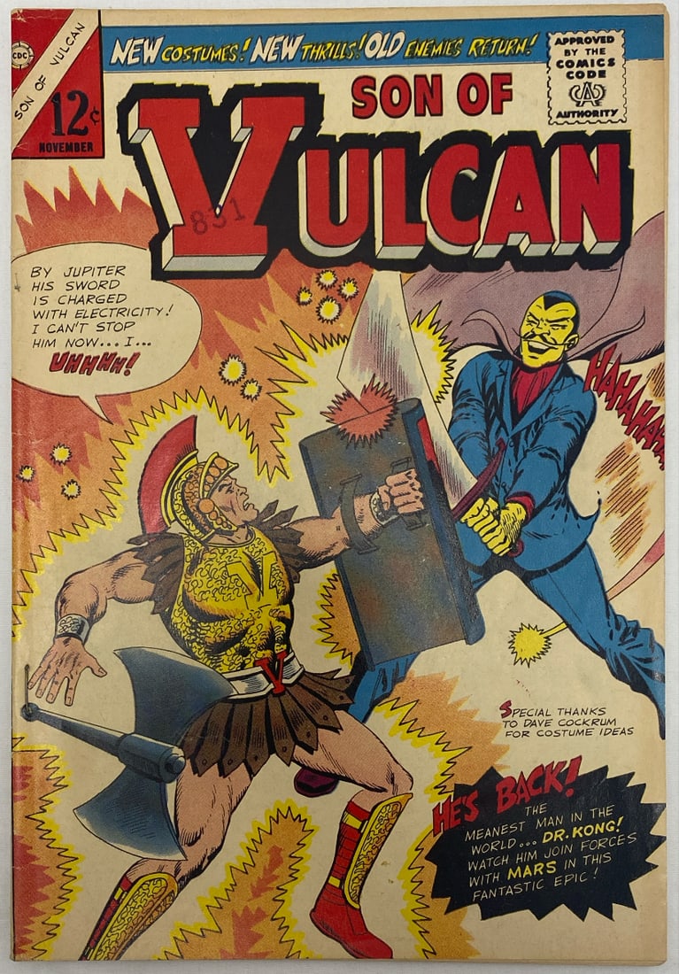 Son of Vulcan 49 Charlton Comic Book: 1965, please preview and see all photos for condition