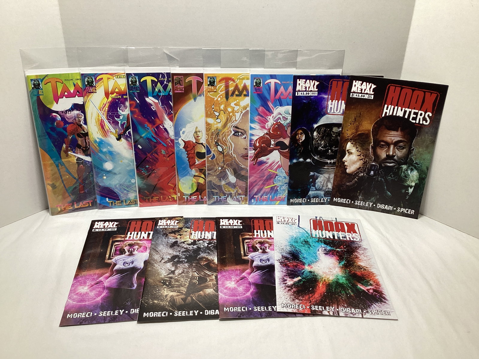 12 Heavy Metal Comic Books: .