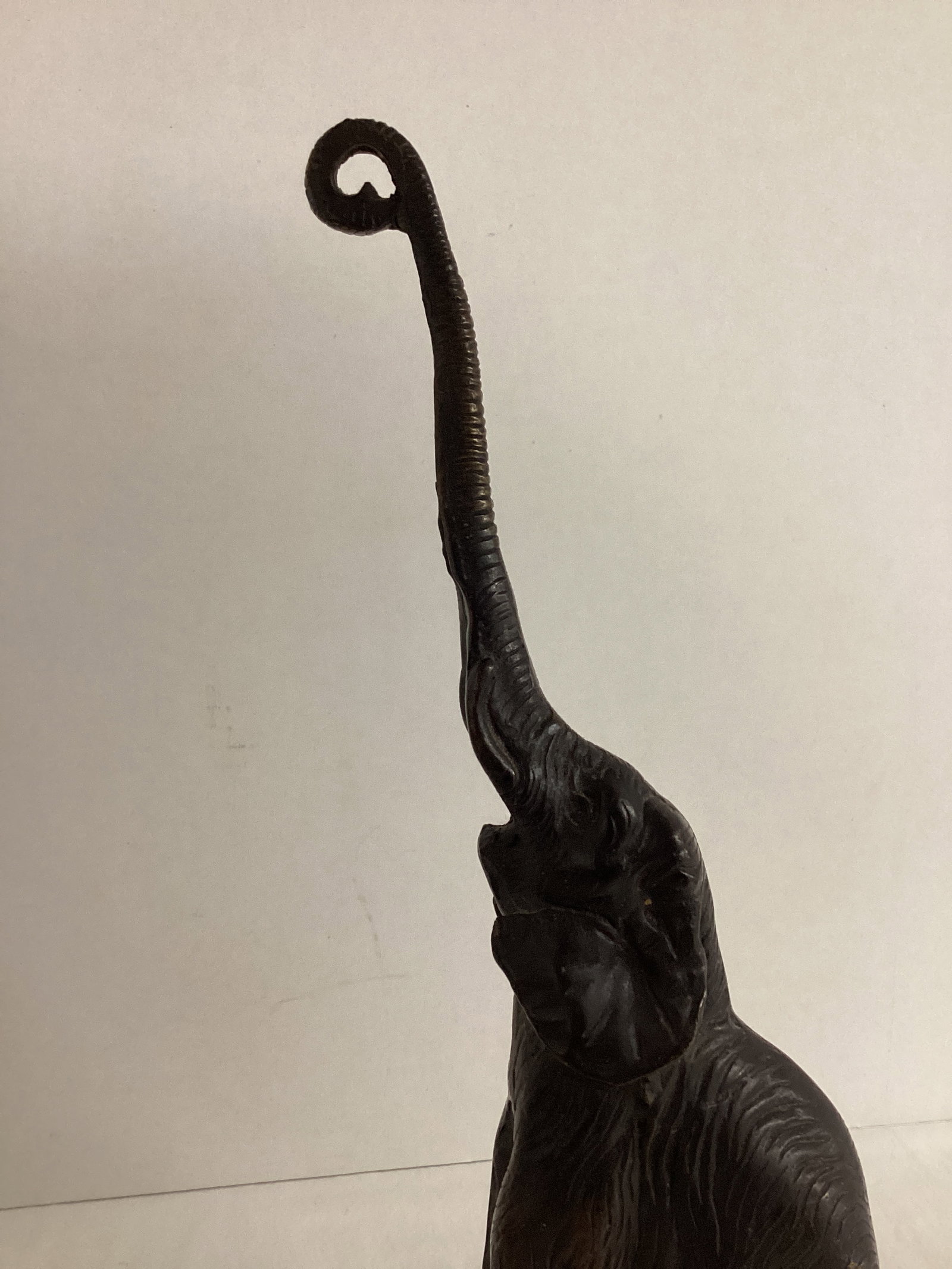 Bronze Elephant on Ball Statue - 2
