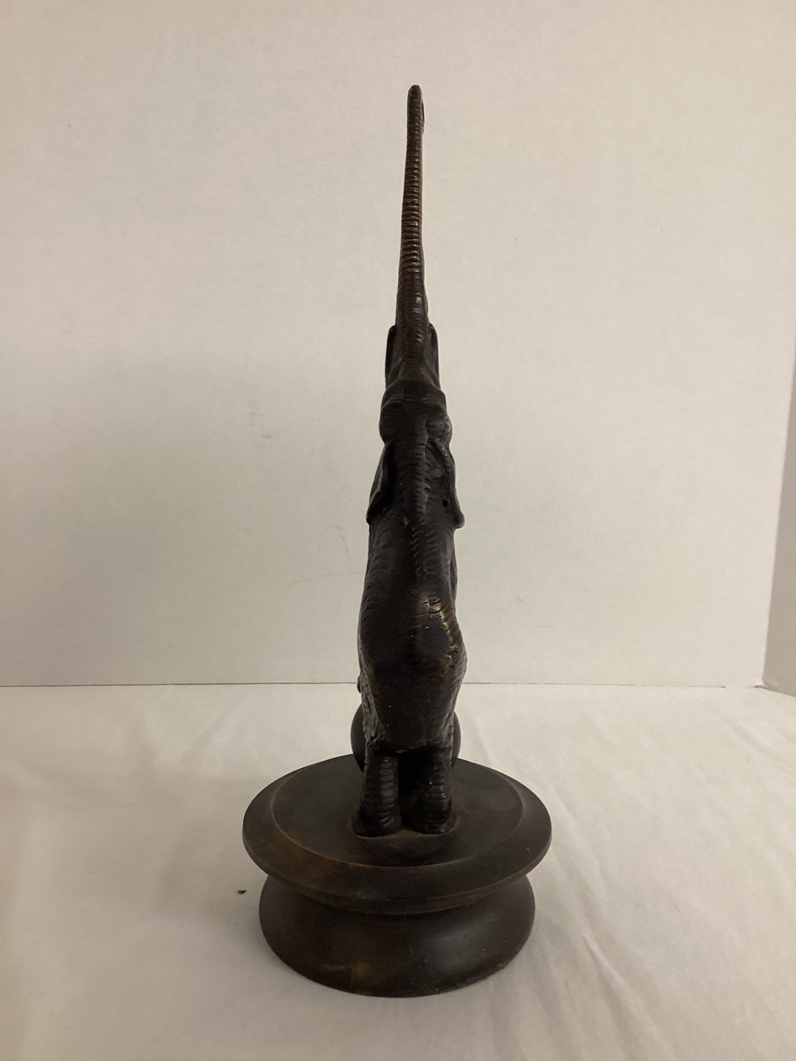 Bronze Elephant on Ball Statue - 5