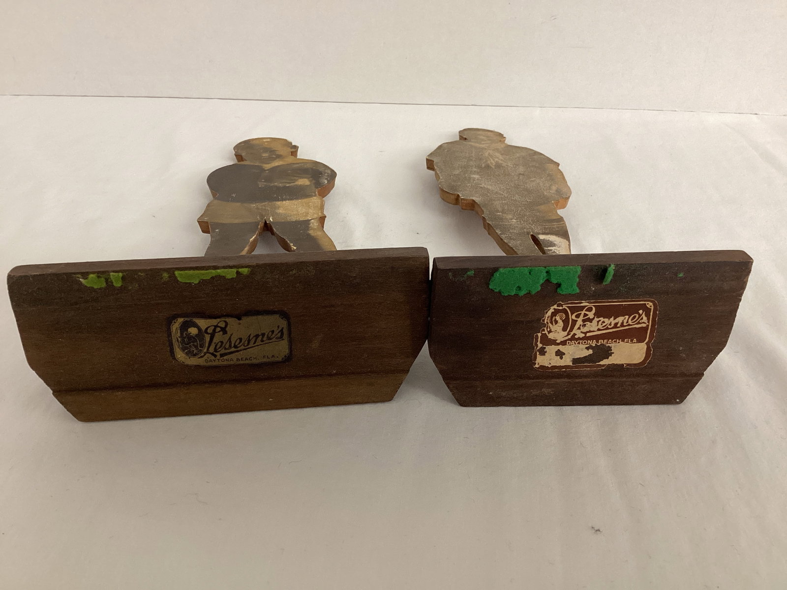 Two Vintage Wood Stand-Up Child Figures - 4