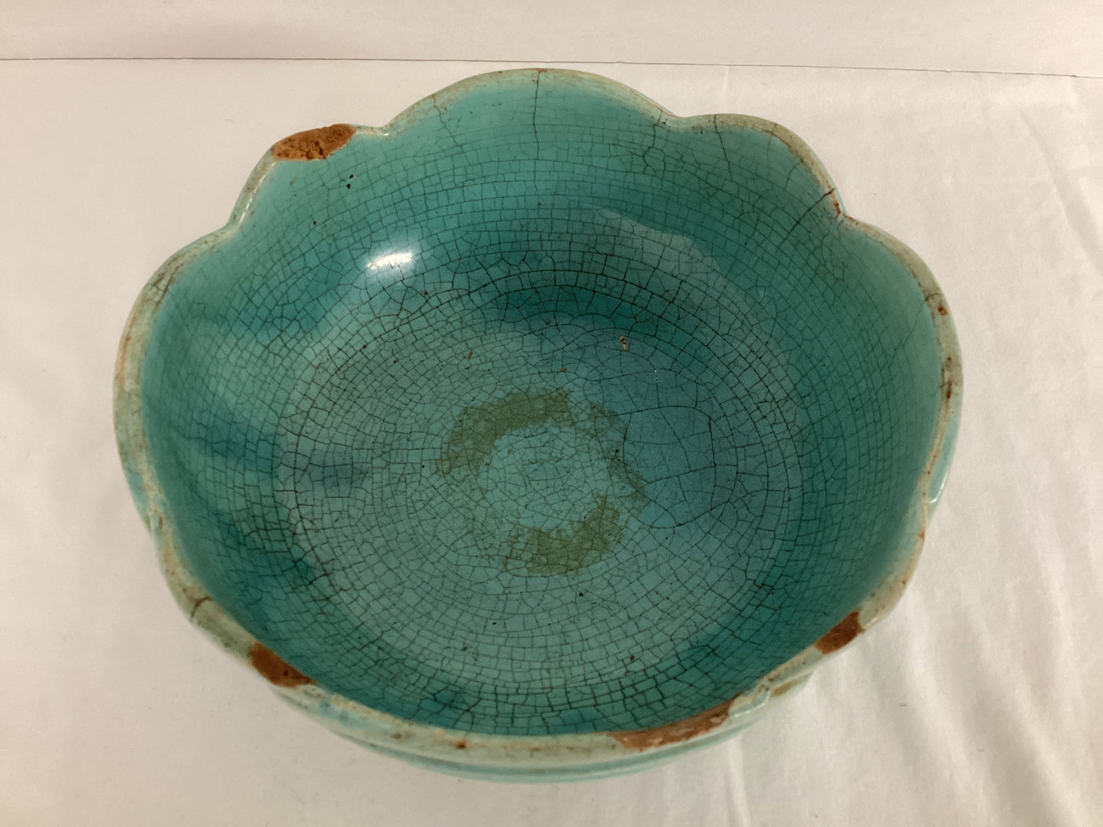 Vintage Pottery Bowl Marked USA - 2