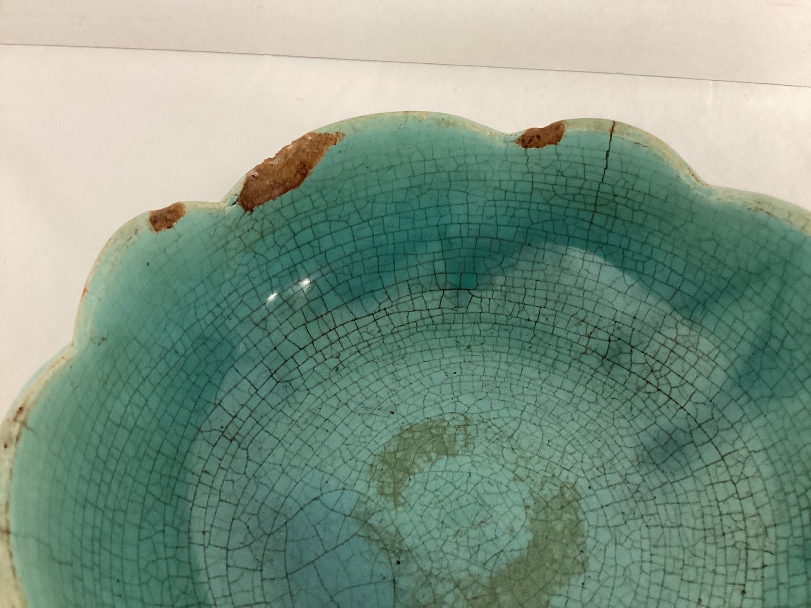 Vintage Pottery Bowl Marked USA - 5