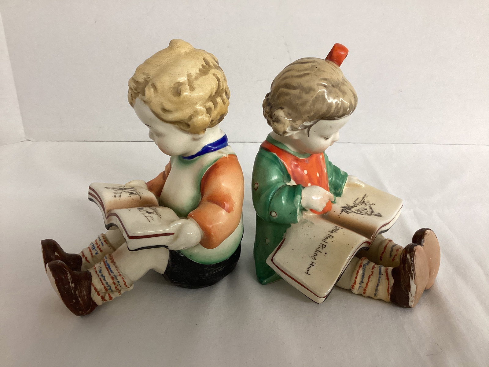 Pair of Vintage Boy and Girl Bookends (1 of 9)
