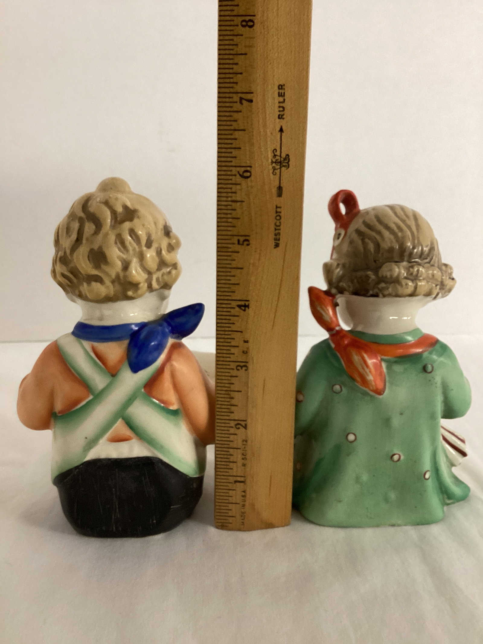 Pair of Vintage Boy and Girl Bookends - 8