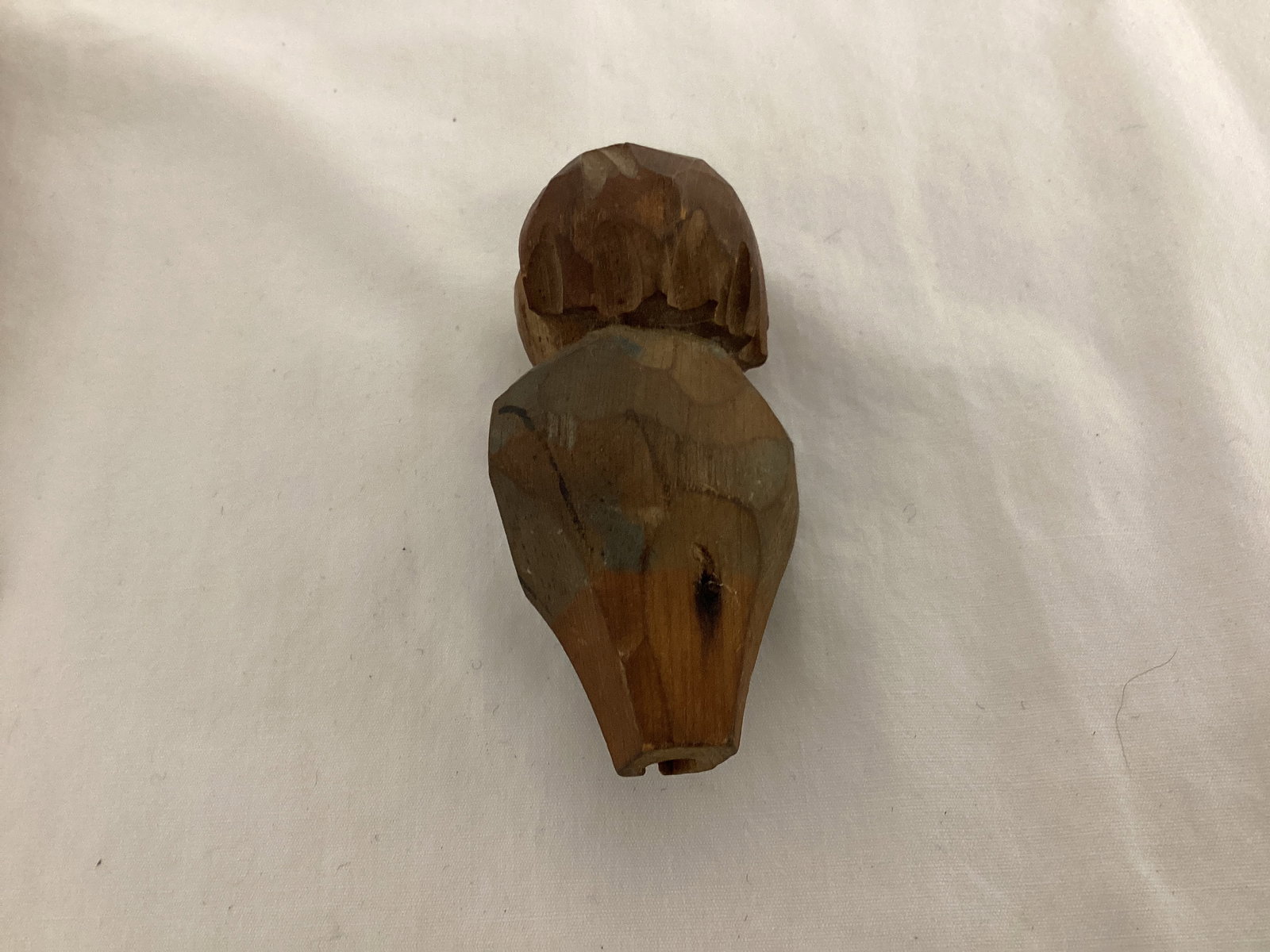 Wood Carved Figural Bottle Stopper, Pourer, and Man - 10