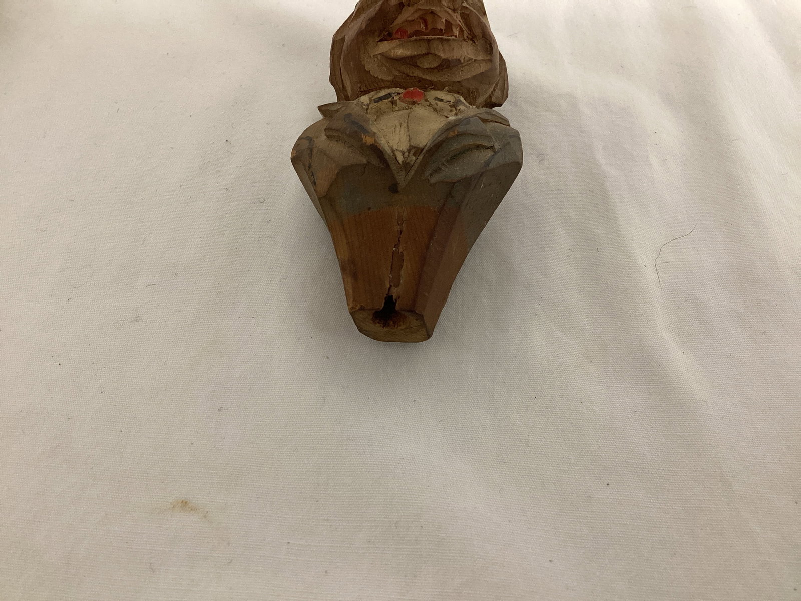 Wood Carved Figural Bottle Stopper, Pourer, and Man - 9