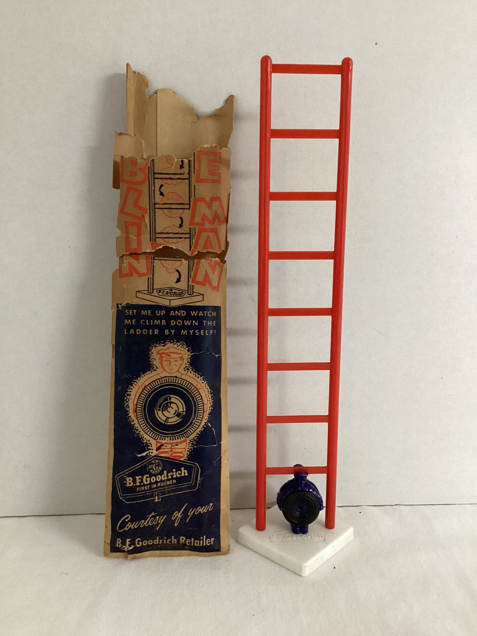 Vintage B.F. Goodrich Tire Man Climbing Down the Ladder Toy (1 of 6)