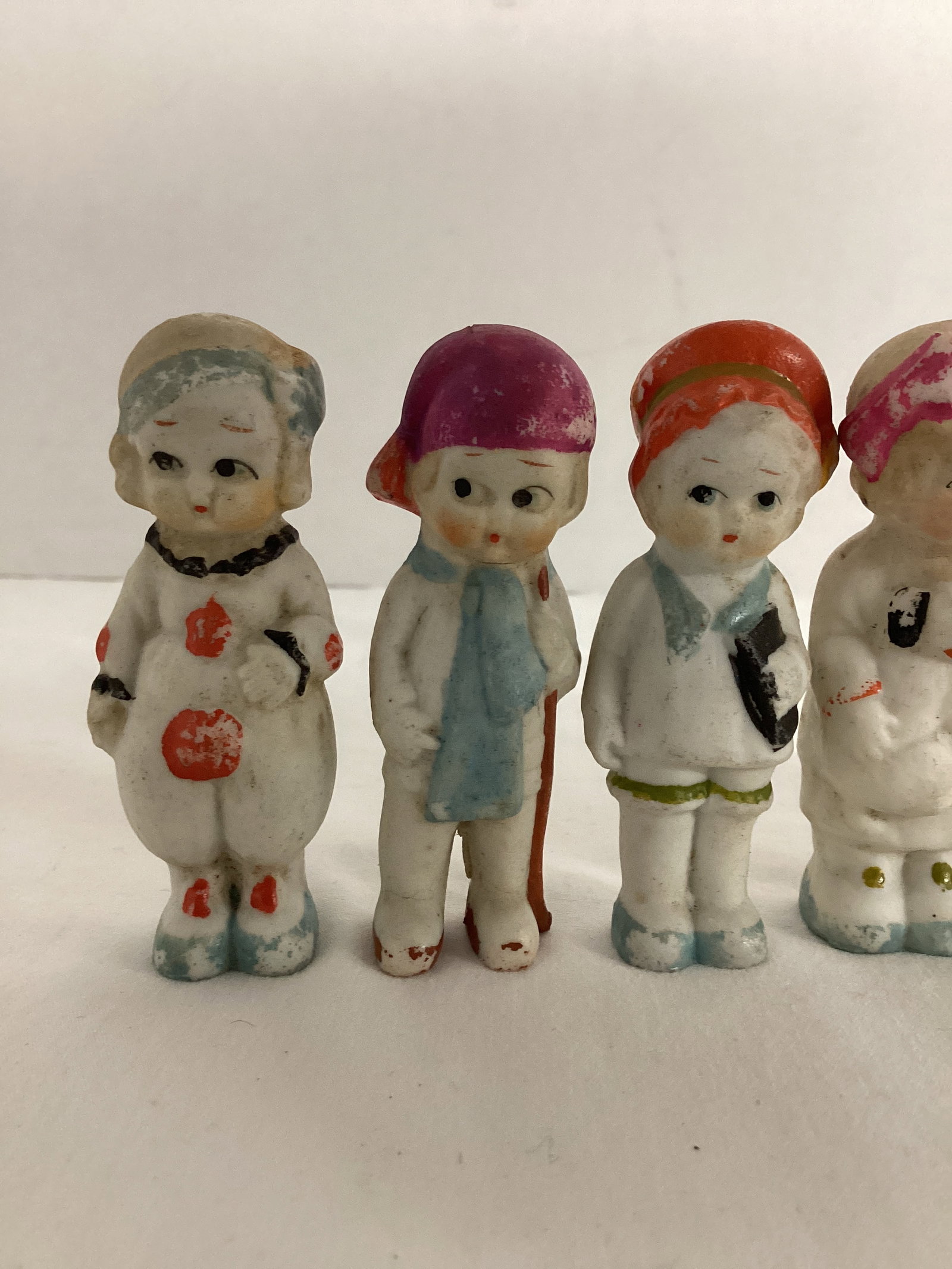 Six Bisque Children Figurines Made in Japan - 2