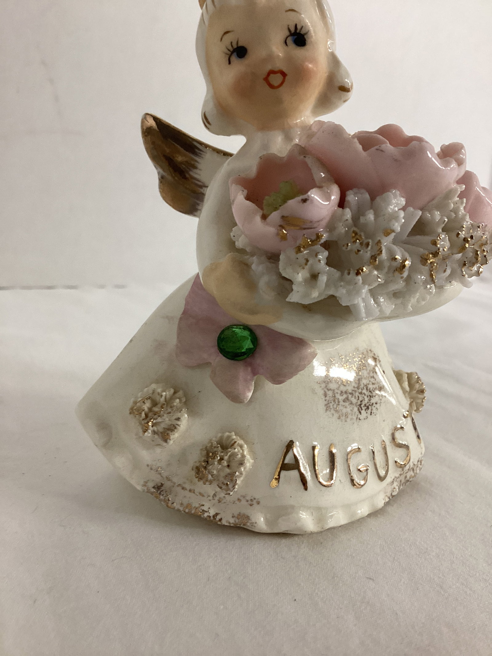 George Lefton Poppy Peridot August Birthday Angel - 3
