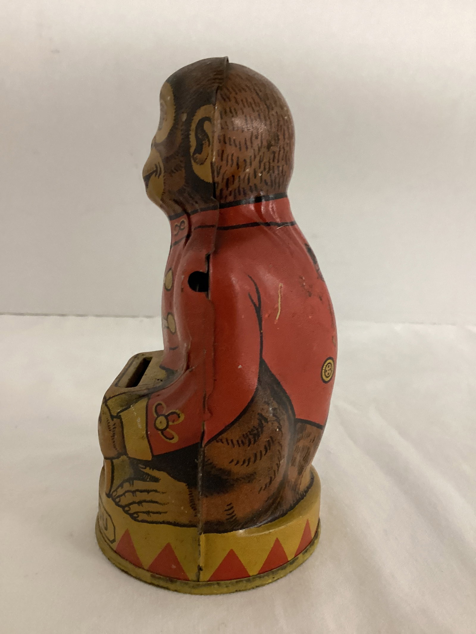 J. Chein & Co. Tin Litho Monkey Coin Bank - 2