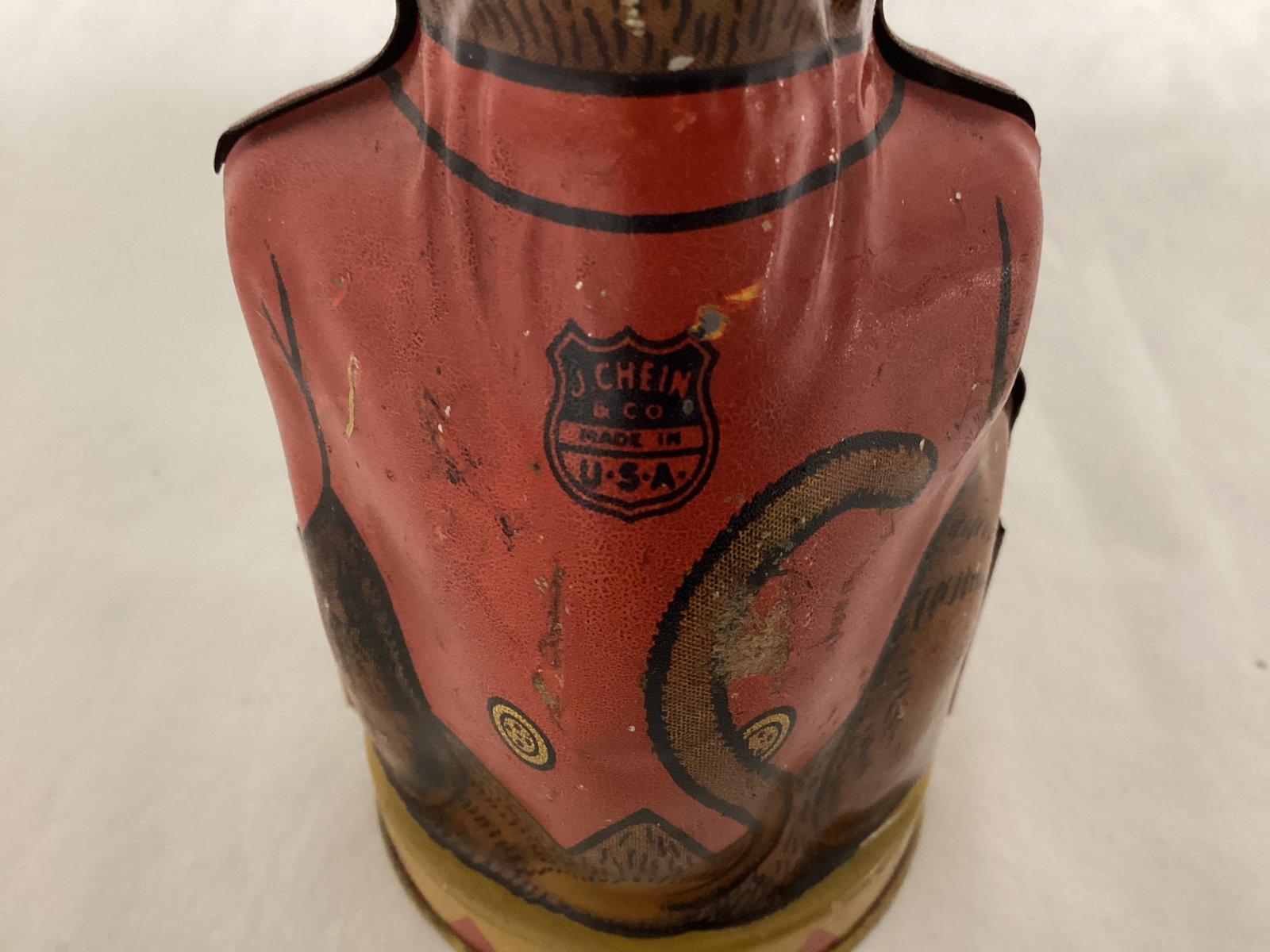 J. Chein & Co. Tin Litho Monkey Coin Bank - 5