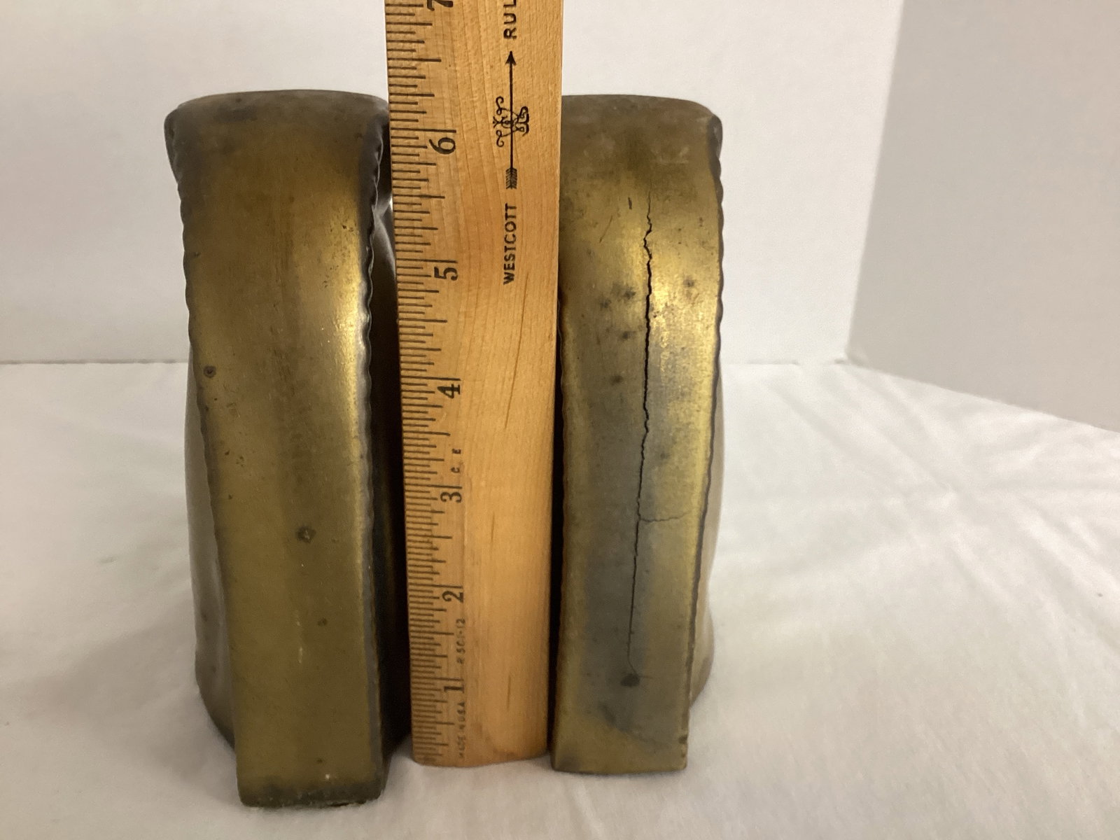 Pair of Vintage Metal Horse Head Bookends - 3