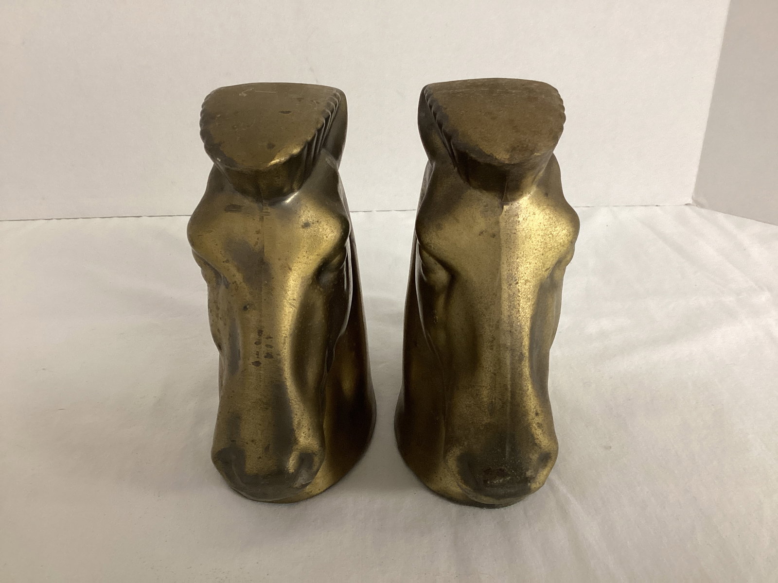 Pair of Vintage Metal Horse Head Bookends - 5