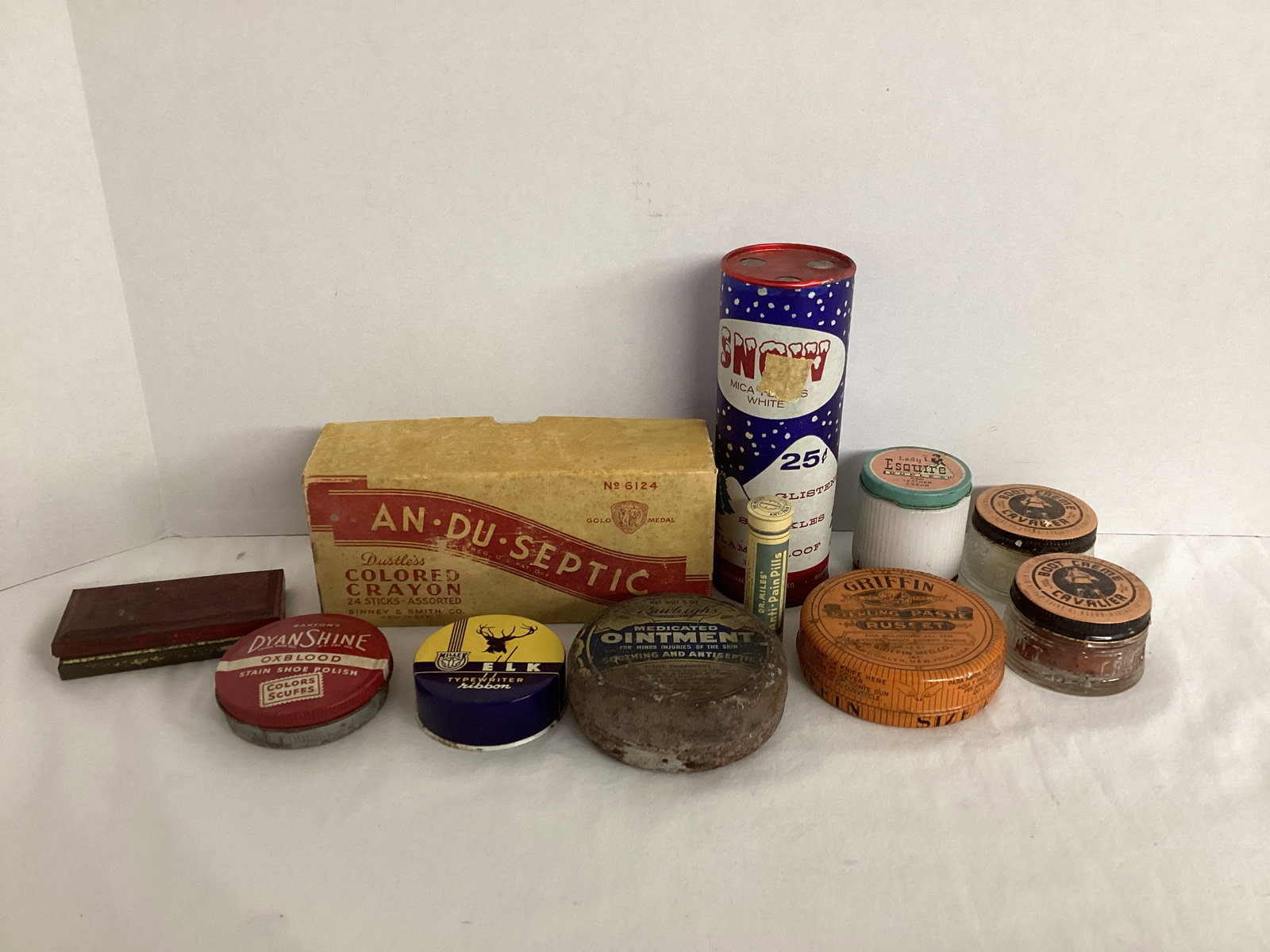 Vintage Tins and Containers: some are empty