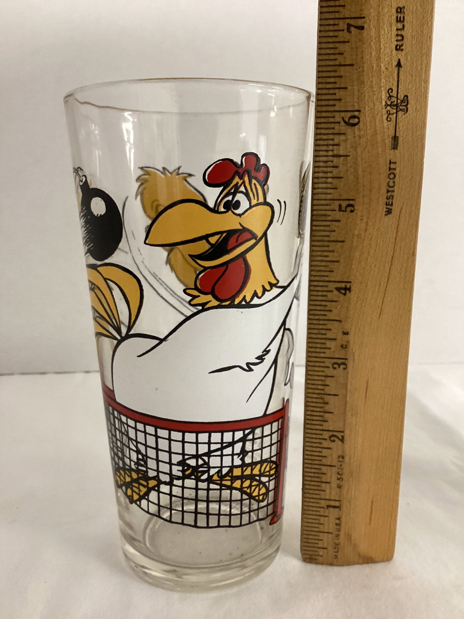 Foghorn Leghorn Pepsi Glass and McDonald's Hamburglar Glass - 2