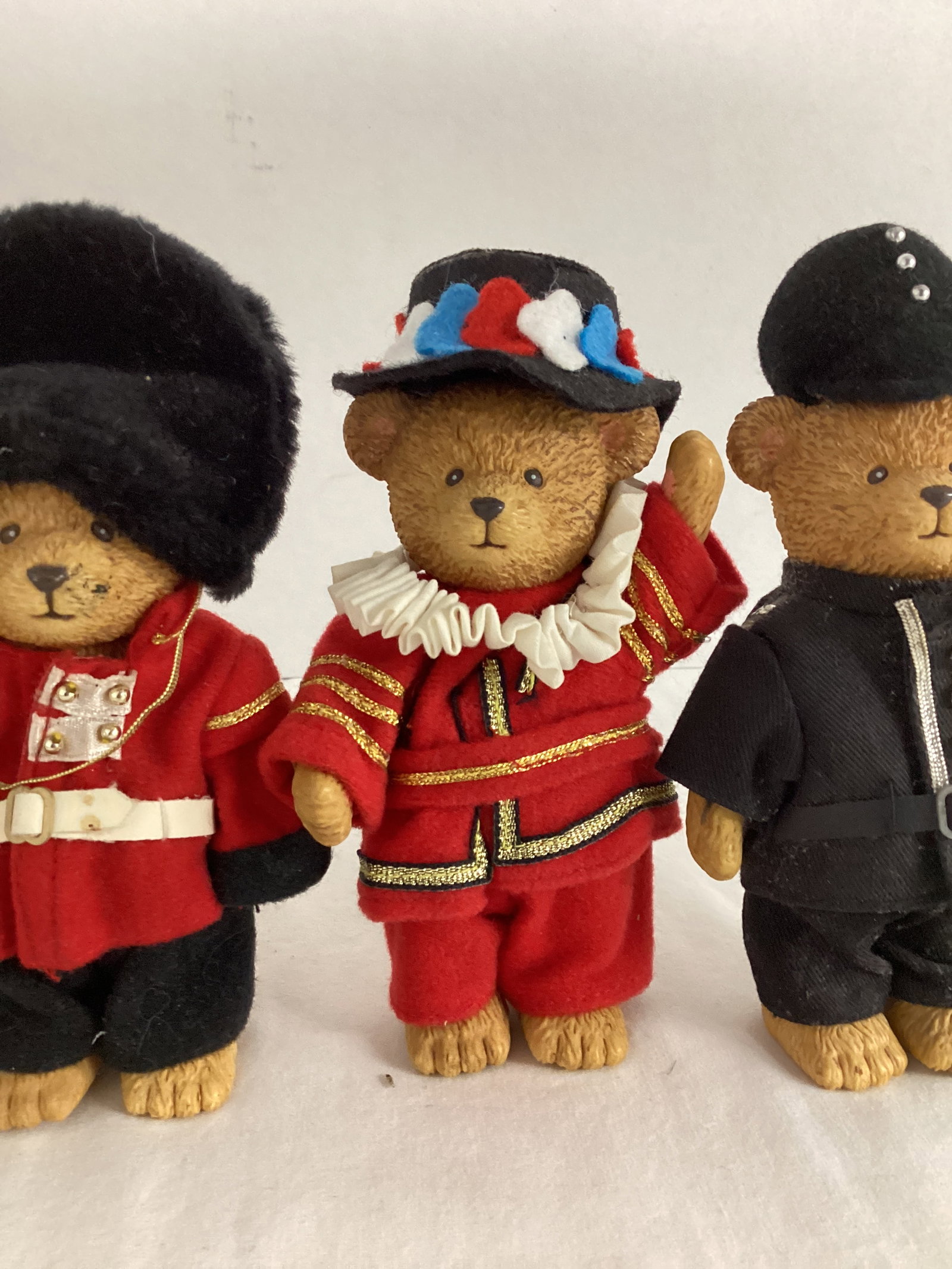 Four British Dressed Poseable Bears - 4