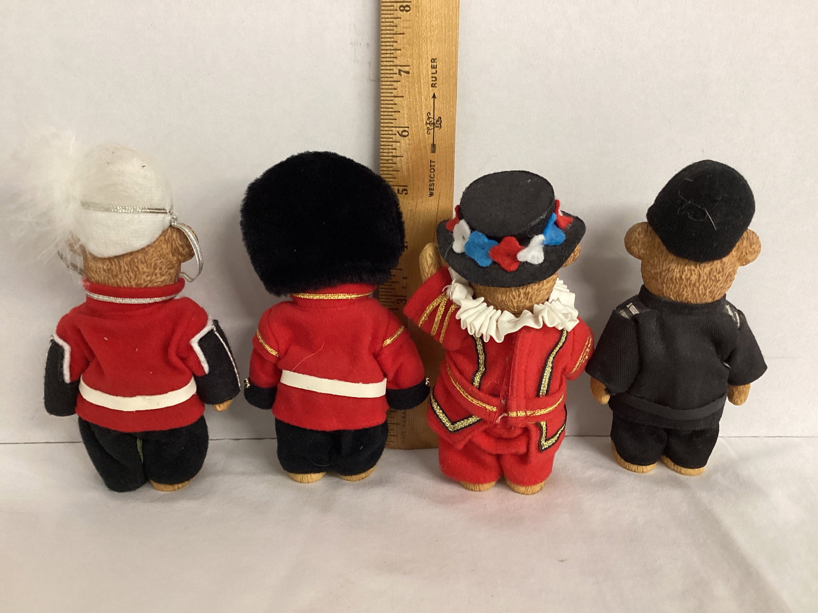 Four British Dressed Poseable Bears - 6