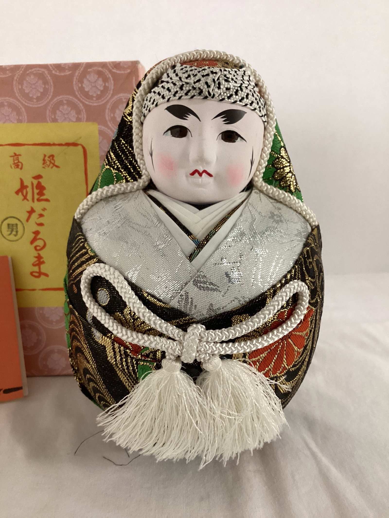 Japanese Hime-Daruma Doll with Box - 2