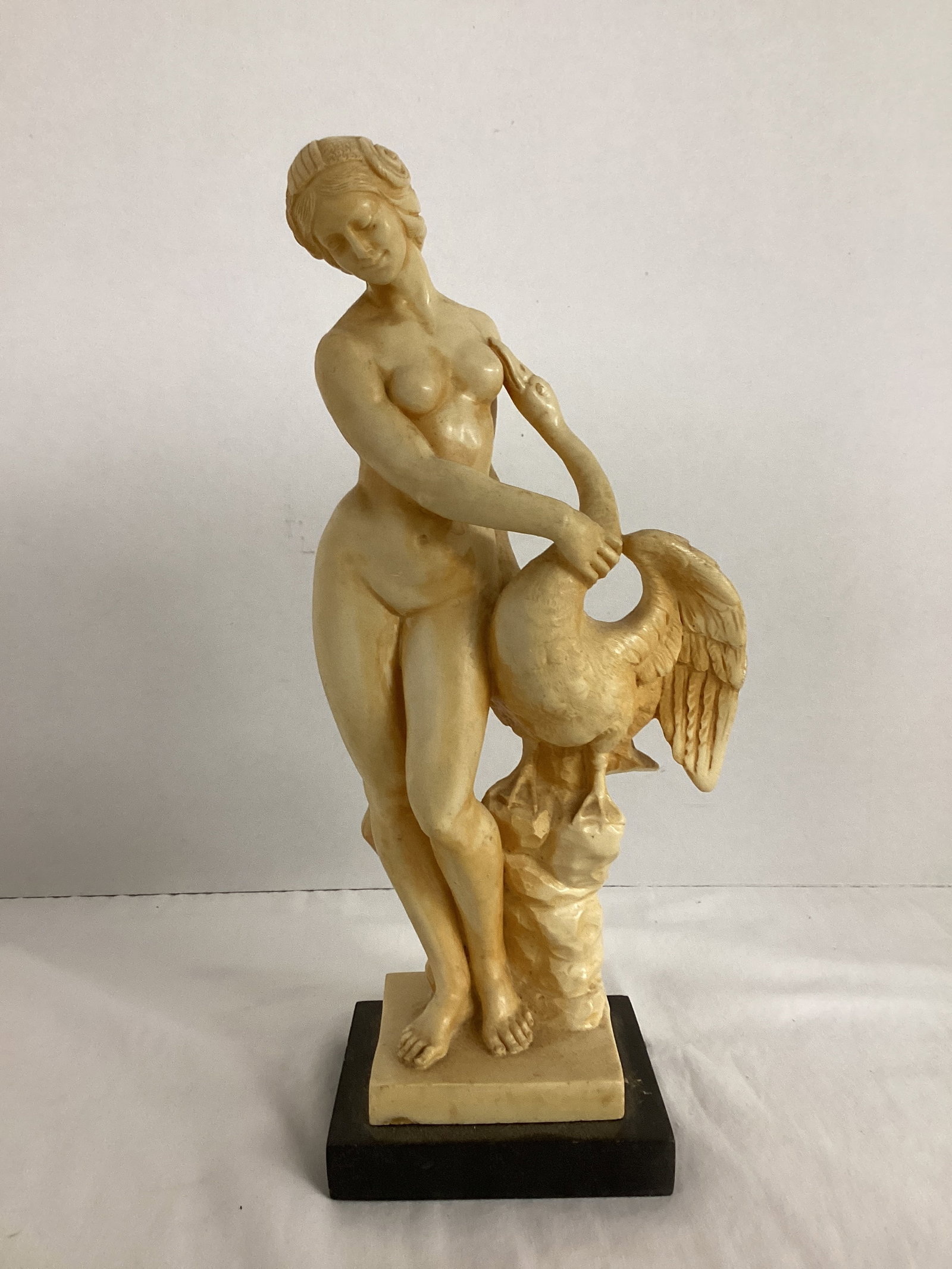 A. Santini Nude Female with Goose: 12 1/4" h