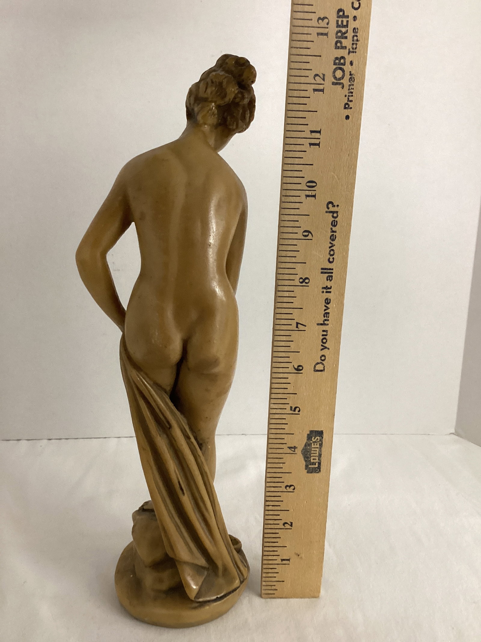 Nude Woman Preparing to Bathe Statue - 5