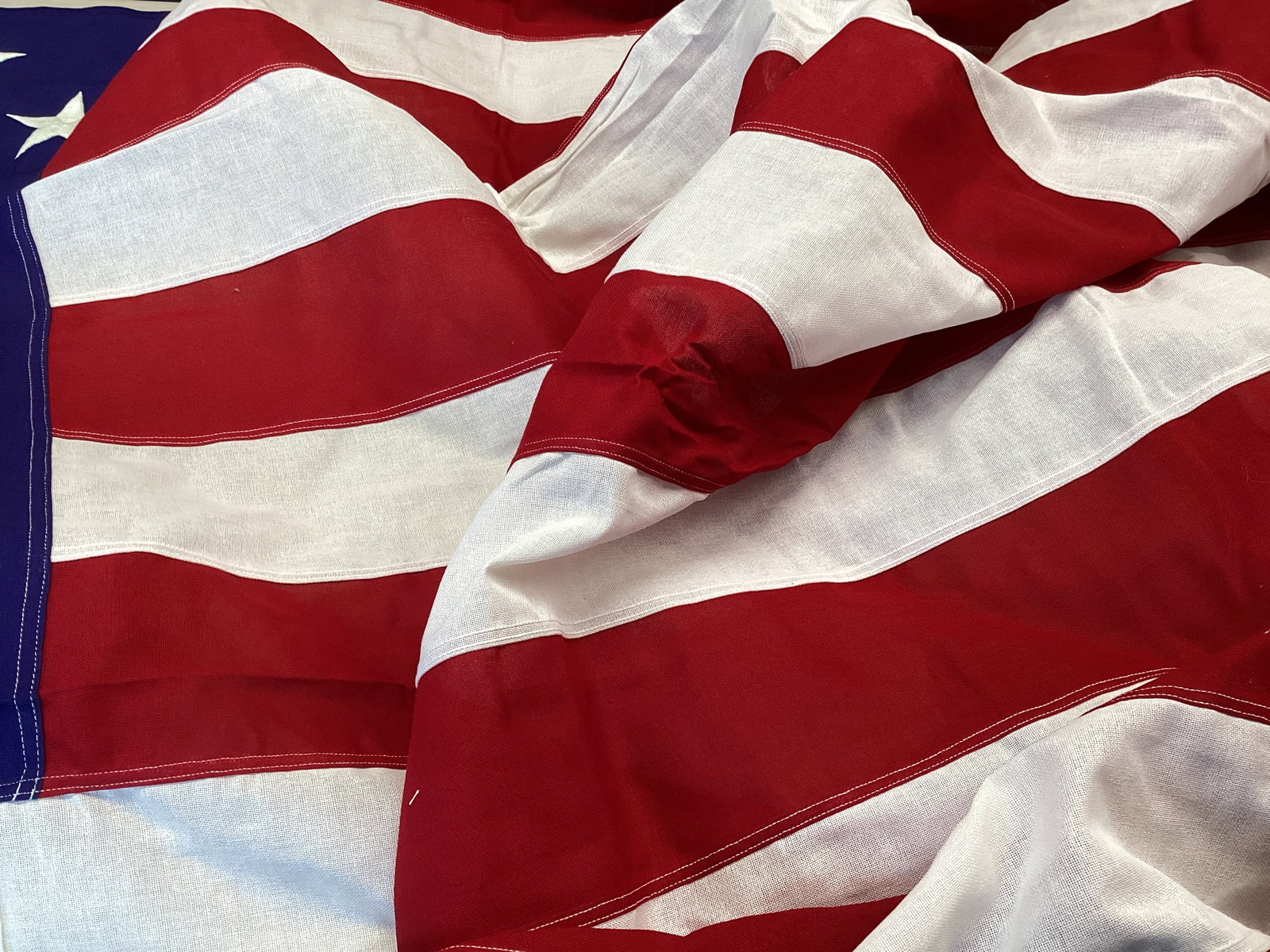 5' x 10' Cotton United States of America Embroidered Flag - 4