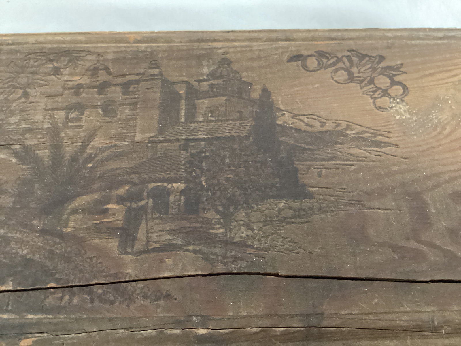 Vintage Sunkist Candy Company Wood Box and Three Ink Stamps - 3