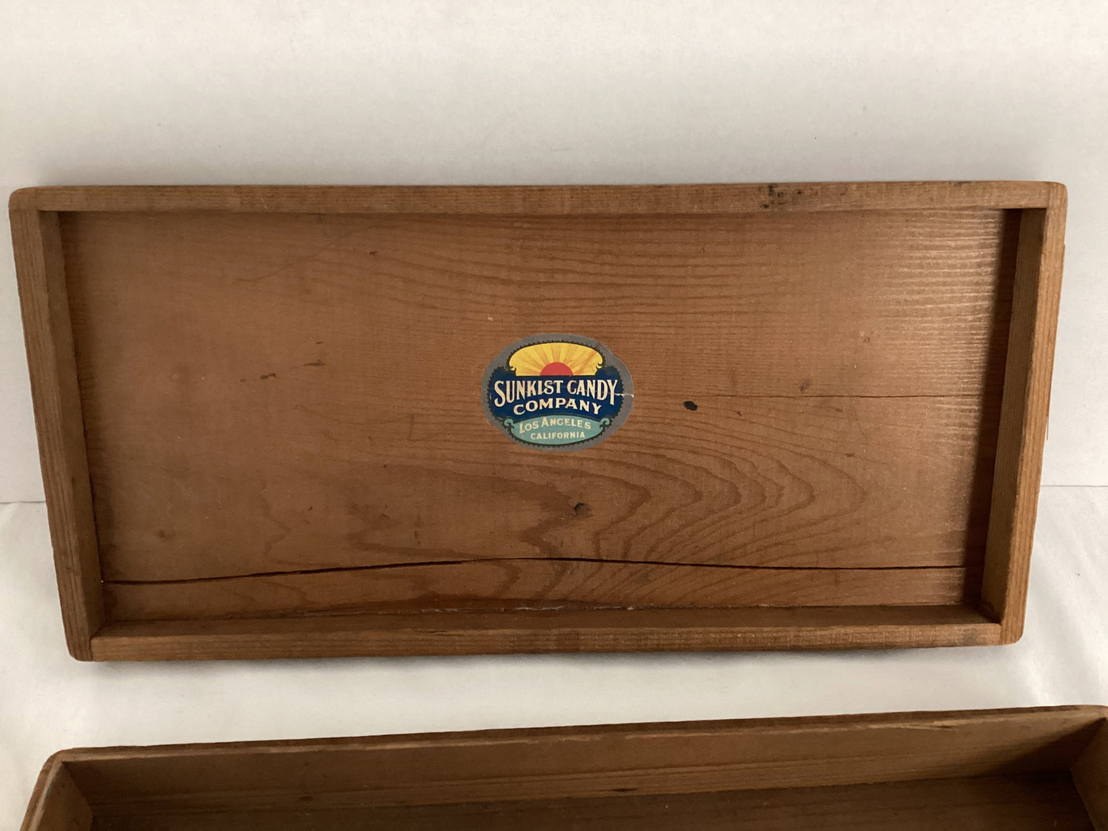 Vintage Sunkist Candy Company Wood Box and Three Ink Stamps - 4