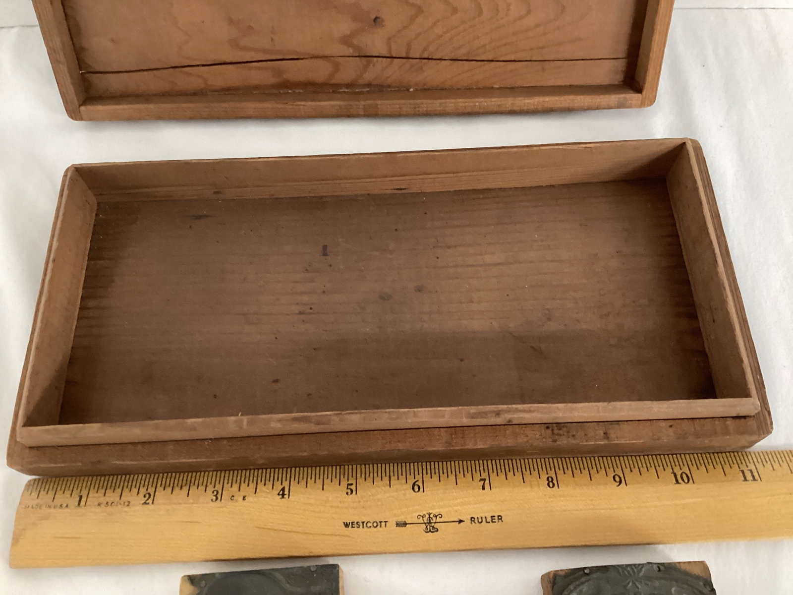 Vintage Sunkist Candy Company Wood Box and Three Ink Stamps - 6