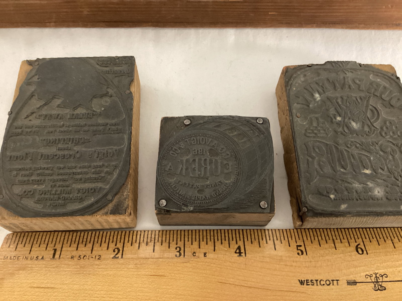 Vintage Sunkist Candy Company Wood Box and Three Ink Stamps - 8