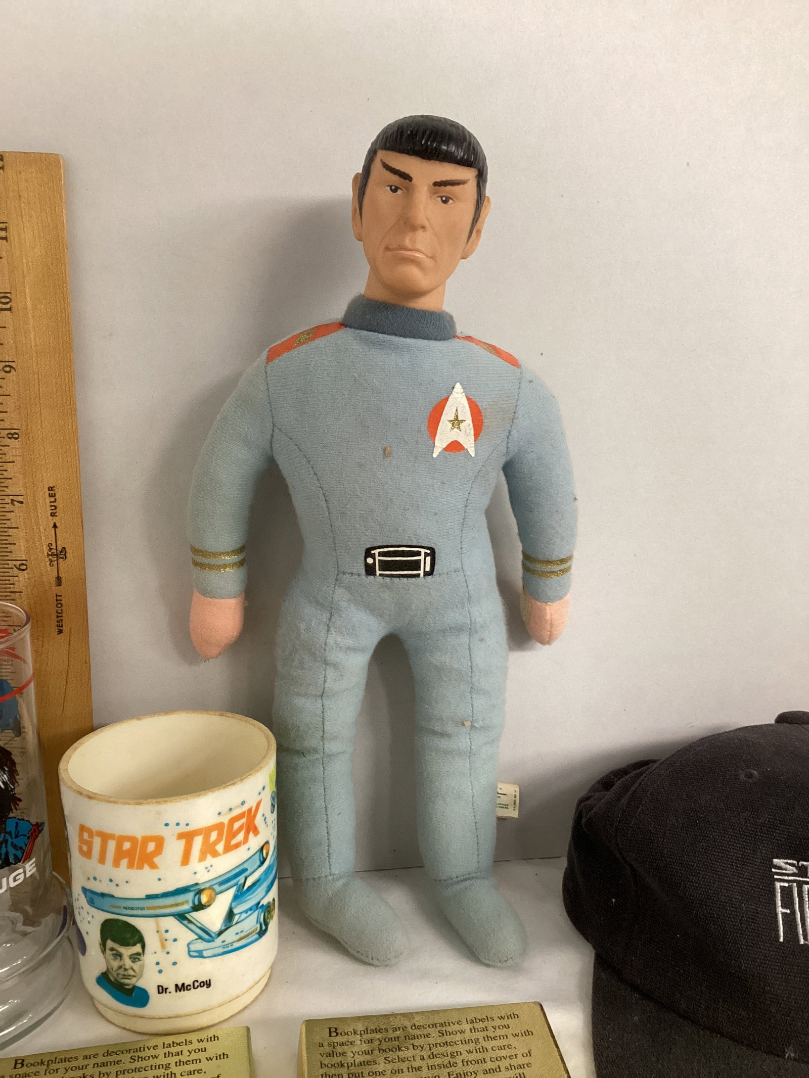 Star Trek Glass, Mug, Spock Plush, Hats, and Bookplates - 3