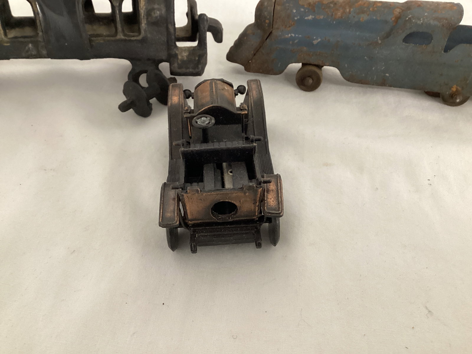 Cast Iron Train Car, Metal Train Cars, Antique Model Car Pencil Sharpener - 3